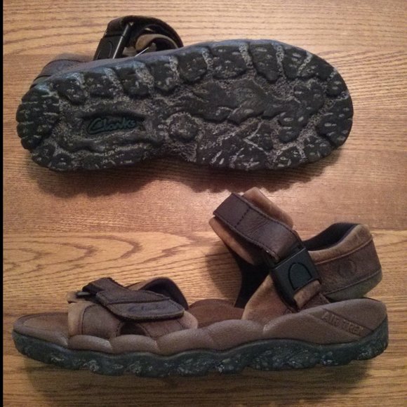 New Clarks Leather/Nubuck Trekking Sandals - Size 12 Summer Travel Outdoor main image 15